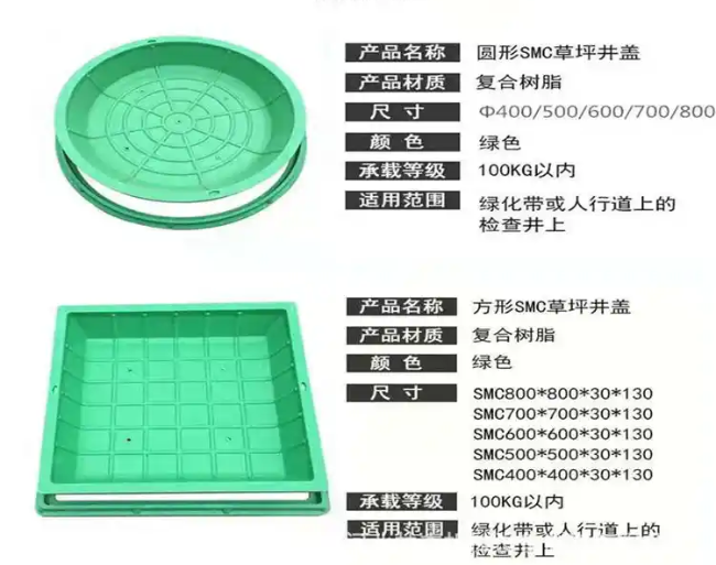 叶城树脂复合种植井盖展示